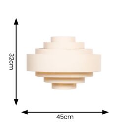 ValueLights Sette Mink Ceiling Pendant Shade in Taupe - thumbnail 6