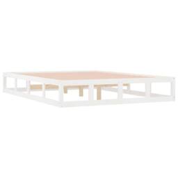 Berkfield Home Beautiful Bed Frame without Mattress White 135x190 cm Double Doub - thumbnail 4