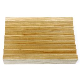 KDMD Hemu Wood Soap Dish - Groovy in Brown - thumbnail 2