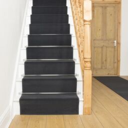 runrug Stair Runner Carpet for Staircases - Soft & Comfy, 9mm - 'Plain' in Dark Grey - Size: 60 cm x 720 cm - thumbnail 3