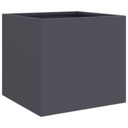 Berkfield Home Planters 2 pcs Anthracite 32x30x29 cm Steel in Dark Grey - Size: 32 x 30 x 29 cm - thumbnail 7