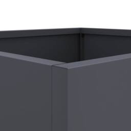 Berkfield Home Planters 2 pcs Anthracite 32x30x29 cm Steel in Dark Grey - Size: 32 x 30 x 29 cm - thumbnail 9