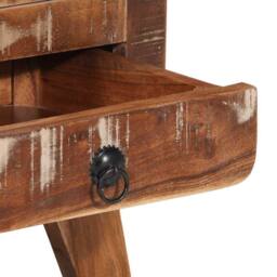 Berkfield Home Bedside Cabinet 37x32x50 cm Solid Wood Reclaimed - Size: 37 x 32 x 50 cm - thumbnail 7