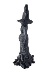 Living and Home Halloween Resin Witch Figurine Tabletop Ornament for Home Decor in Black - thumbnail 5