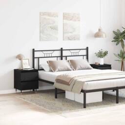 Berkfield Home Bedside Cabinets 2 pcs Black Oak 40x35x50 cm Engineered Wood - Size: 40 x 35 x 50 cm - thumbnail 4