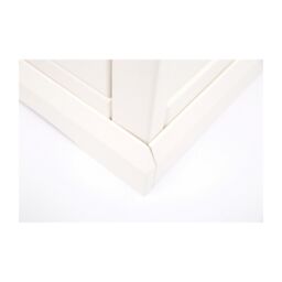 Cabinet Bits Cosenza 3 Drawer Dressing Table Set Chrome Cup Handle in Off-White - thumbnail 4