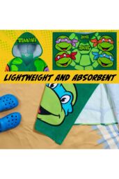 Teenage Mutant Ninja Turtles Hooded Towel in Green - thumbnail 4