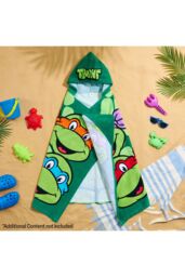 Teenage Mutant Ninja Turtles Hooded Towel in Green - thumbnail 5