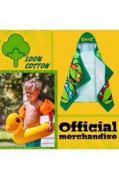 Teenage Mutant Ninja Turtles Hooded Towel in Green - thumbnail 3