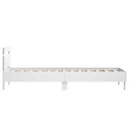 Berkfield Home Bed Frame without Mattress with Headboard White 90x200 cm - thumbnail 6