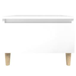 Berkfield Home Side Table High Gloss White 50x46x35 cm Engineered Wood - Size: 50 x 46 x 35 cm - thumbnail 6