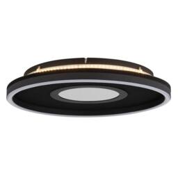 Netlighting Emory Integrated LED Semi Flush Ceiling Light Matt Black LED 3000K - thumbnail 5