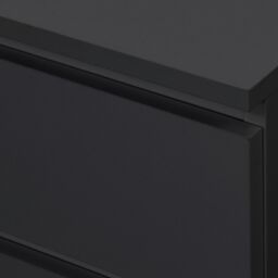 Birlea 3 Piece Furniture Set Chest of Drawers Bedside Tables Oslo in Black - thumbnail 5
