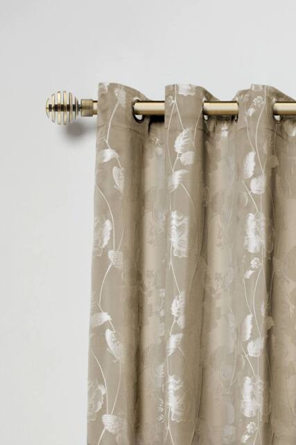 New Edge Blinds 16-19mm Geneva Extendable Eyelet Metal Curtain Pole Set in Bronze - Size: 120 cm - image 1