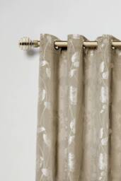 New Edge Blinds 16-19mm Geneva Extendable Eyelet Metal Curtain Pole Set in Bronze - Size: 120 cm - thumbnail 1