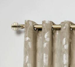 New Edge Blinds 16-19mm Geneva Extendable Eyelet Metal Curtain Pole Set in Bronze - Size: 120 cm - thumbnail 2
