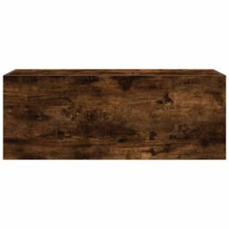 Berkfield Home Bathroom Wall Cabinet Smoked Oak 80x25x30 cm Engineered Wood in Brown - Size: 80 x 25 x 30 cm - thumbnail 6