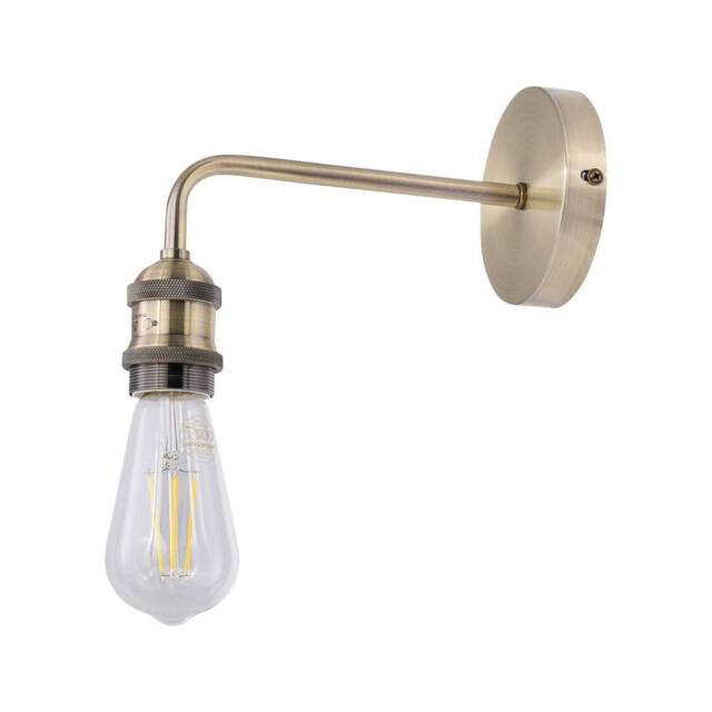 First Choice Lighting Isaac - Antique Brass Wall Lamp in Gold - image 1