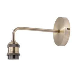 First Choice Lighting Isaac - Antique Brass Wall Lamp in Gold - thumbnail 3