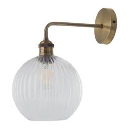 First Choice Lighting Isaac - Antique Brass Wall Lamp in Gold - thumbnail 4