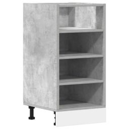 Berkfield Home Bottom Cabinet Concrete Grey 40x44.5x81.5 cm Engineered Wood - thumbnail 2