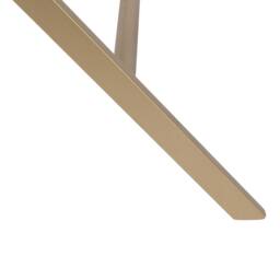 Wyld and Coco Side Table Silver Mirrored Top Gold Legs 50 x 40 cm Drawer - thumbnail 9
