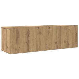 Berkfield Home Wall-mounted Tv Cabinet with Shelf Wall-mounted with Storage 8 pcs Artisan oak Medium in Brown - thumbnail 7