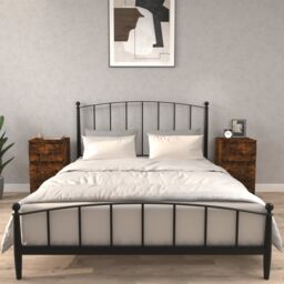 Berkfield Home Bedside Cabinets 2 pcs Smoked Oak 40x35x70 cm in Brown - Size: 40 x 35 x 70 cm - thumbnail 1