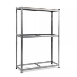 Costway 120 x 40 x 180CM 3-Tier Industrial Tire Rack Storage Tyre Rack Adjustable Shelve in Silver - Size: 120 x 40 x 180 cm - thumbnail 6