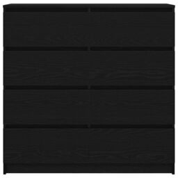Berkfield Home Sideboard Black Oak 100x35x99 cm Engineered Wood - Size: 100 x 35 x 99 cm - thumbnail 6