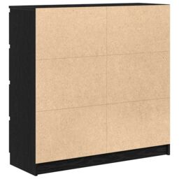 Berkfield Home Sideboard Black Oak 100x35x99 cm Engineered Wood - Size: 100 x 35 x 99 cm - thumbnail 8