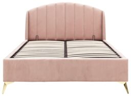 GFW Pettine End Lift Ottoman Storage Bed in Pink - Size: King - thumbnail 4