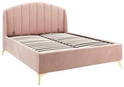 GFW Pettine End Lift Ottoman Storage Bed in Pink - Size: King - thumbnail 2