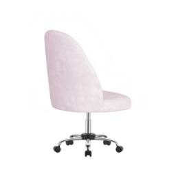 FLAVORA Pink-Makeup Vanity Chair Adjustable Desk Chair For Bedroom in Pink - Size: 0.6m2 - thumbnail 3