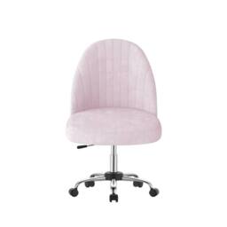 FLAVORA Pink-Makeup Vanity Chair Adjustable Desk Chair For Bedroom in Pink - Size: 0.6m2 - thumbnail 2