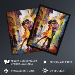 "Artery8 Wall Art Print Salsa Latin Street Dance Colourful Dancing Painting Rhythm Body Energy Theatre Arts Artwork Poster - Size: W18"" x H24""" - thumbnail 2