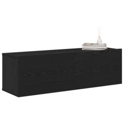 Berkfield Home TV Cabinets 2 pcs Black Oak 100x30x30 cm Engineered Wood - Size: 100 x 30 x 30 cm - thumbnail 3