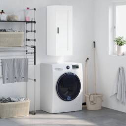 Berkfield Home Wall Mounted Cabinet White 34.5x34x90 cm Engineered Wood - thumbnail 2