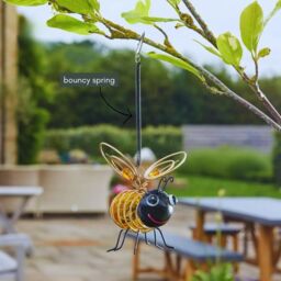 Marco Paul Solar Bug Garden Ornament - Bee in Yellow - thumbnail 4