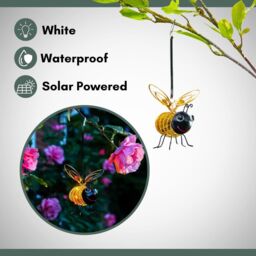 Marco Paul Solar Bug Garden Ornament - Bee in Yellow - thumbnail 5