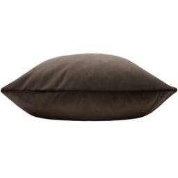 Paoletti Sunningdale Plain Velvet Cushion in Black - Size: 50 cm x 50 cm - thumbnail 3
