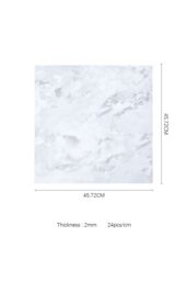 Living and Home 24Pcs Square Self Adhesive Stone Effect PVC Floor Tiles in Light Grey - thumbnail 6