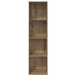 Berkfield Home TV Cabinet Artisan oak 37 x 37 x 142.5 cm Engineered wood in Brown - thumbnail 6