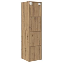 Berkfield Home TV Cabinet Artisan oak 37 x 37 x 142.5 cm Engineered wood in Brown - thumbnail 9