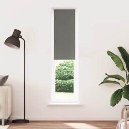 Berkfield Home Roller Blind Blackout Grey 55x210 cm Fabric Width 50.7 cm Polyester - thumbnail 2