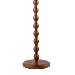 Happy Homewares Classic Mahogany Wooden Classic Floor Light Base with Ball Pole Design in Brown - thumbnail 5