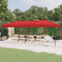 Berkfield Home Folding Party Tent Red 3x6 m