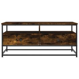 Berkfield Home Coffee Table Smoked Oak 100x51x45 cm Engineered Wood in Brown - Size: 100 x 51 x 45 cm - thumbnail 6