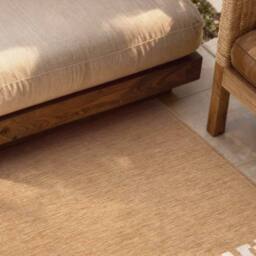Ted Baker Reversible Outdoor Indoor Acacia Rug Geometric in Beige - Size: 120 cm x 170 cm - thumbnail 2