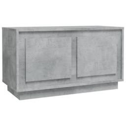Berkfield Home TV Cabinet Concrete Grey 80x35x45 cm Engineered Wood - Size: 80 x 35 x 45 cm - thumbnail 3
